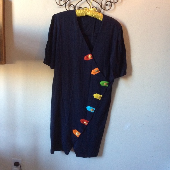 SOLD Postman Gold Button POD Rainbow Flag - Picture 1 of 6